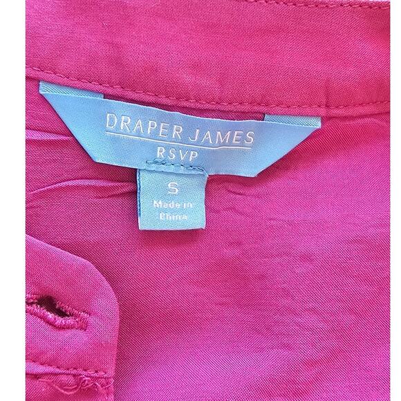 Draper James Women's Embroidered Floral Eyelet Button Front Dress Size S Mauve - Picture 7 of 7